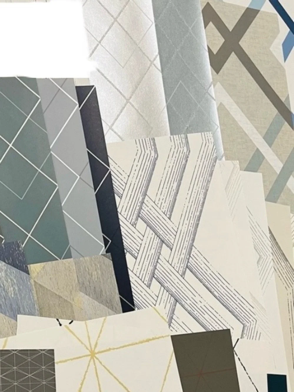 30 Sheets Multicolor Assorted Geometric Patterned wallpaper DIY Sample Sheets